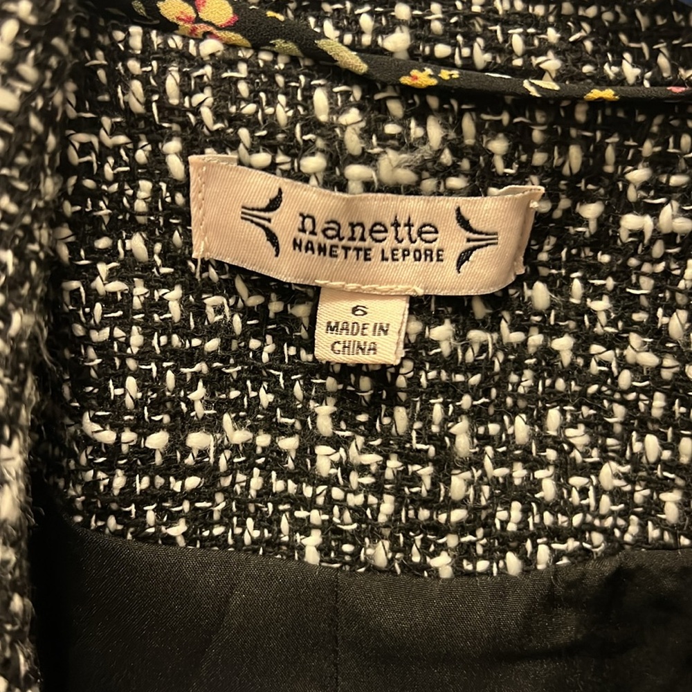 Nanette Lepore Tweed Blazer - Picture 3 of 4